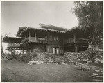 [Exterior general view residence Gamble House, 4 Westmoreland Place, Pasadena] (2 views)