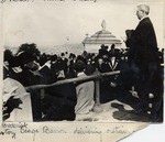 George Barron delivering oration.