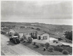 [Santa Barbara, hillside house with view of coast]