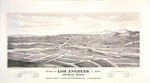 View of Los Angeles from the East. Brooklyn Hights in the foreground. Pacific Ocean and Santa Monca Mountains in the background