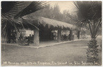 Ramada and outside fireplace, the Desert Inn, Palm Springs, Cal. # 108