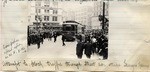 Attempt to block traffic through streetcar strike.