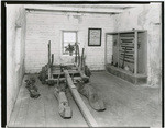 [Ox cart and other relics, Sutter's Fort, Sacramento]