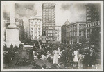 [Refugees in Union Square during fire] (2 views)