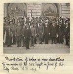 Presentation of colors and war decorations.