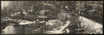 Philadelphia Ditch, Nov. 11, 1916. Panorama showing head works of conduit, flume, and sluice gate which supplies water to Tuolumne Division