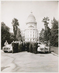 [Earl Warren in front of Capitol]