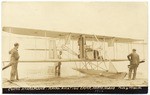 Biplane at Naval Aviation Camp, North Island (2 views)