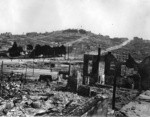 [View east from Russian Hill toward Telegraph Hill. Washington Square, left]