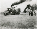 [Steam driven combine harvesters]