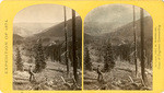 Cañon, Valley of the Conejos River, looking south from vicinity of "Lost Lakes," no. 36