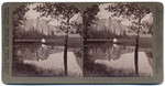 Mirror view of the Majestic Cathedral Rocks -looking S.W.S. down the valley, Yosemite, Cal., (7)6023