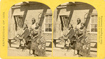 Navajo boys and squaw, in front of the quarters at old Fort Defiance, N. M., now unoccupied by troops. The agency for the Navajos is located here, no. 28