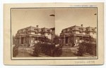 J. G. Capron's Residence. 134 (front); Residence of A. F. Hinchman, Esq., taken June 1, 1875. 214 (back)