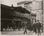 [Street scene of earthquake damage. Post Street; Montgomery Street building in background]