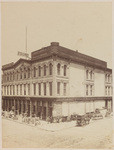 Langley & Michaels, wholsesale druggists, importers of drugs, medicines, chemicals, dye stuffs, etc., nos. 100; and 102 Front Street, corner of Pine, San Francisco (2 views)