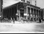 [California Safe Deposit (?), during reconstruction. California St. at Montgomery]