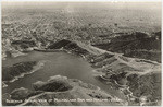 Aerial view of Mulholland and Dam and Hollywood, Cal., 121