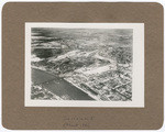 [Aerial view of Sacramento showing Southern Pacific Shops, Southern Pacific Depot, I Street Bridge]