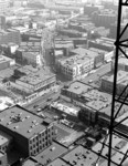 [Aerial view showing Los Angeles and First Streets]