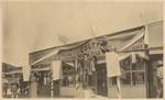 [Shops decorated with American flags, San Diego]