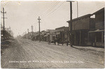 Looking south on Main Street, Mission San Jose, Cal.