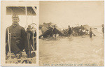 Wreck of Rodgers biplane at Long Beach, Cali.