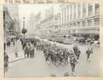 [Funeral procession on Market Street] (2 views)