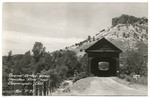 Covered bridge across Stanislaus River near Copperopolis, Calif.