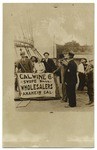 [Hot air balloon basket with passengers on ground, Orange County]