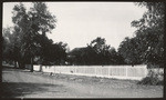 Picket fence and residence on Broadway, Columbia