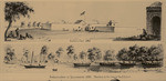 Sutter's Fort, 1846. Embarcadero or Sacramento 1849 (sketched at the time by Geo. H. Baker)