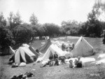 [Refugees at tents. Golden Gate Park?]