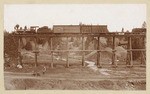 [N.C.N.G.R.R. locomotive and cars on railroad trestle at Nevada City]