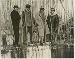 [San Francisco-Oakland Bay Bridge, construction] (2 views)