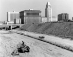 [Civic Center and freeway construction]