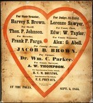 For state senator, Harvey S. Brown; for judge, 4th district, Lorenzo Sawyer ... at the polls, Sept, 5, 1855