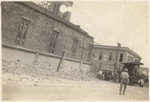 Catholic church (Church of Our Lady of Sorrows) located at the intersection of State and Figueroa Streets. Santa Barbara Earthquake, 1925. (4 views)