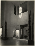 [Exterior entrance detail Wilshire Tower building, 5514 Wilshire Boulevard, Los Angeles]