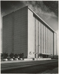 [Exterior full front corner view County of Los Angeles Municipal Traffic Court, Hill St. & Washington Blvd.]