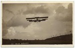 Miss Scott in a biplane