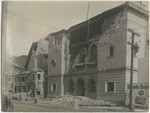 [San Francisco earthquake and fire, Scottish Rite, Masonic Hall, with Jewish Synagogue on left, Geary Street, near Fillmore]