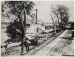 Central Pacific Railroad Tracks along Front Street (Levee) in 1872