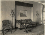 [Interior living room general view Dr. J. C. R. Ergstrom residence, 924 Bel Air Road, Los Angeles]