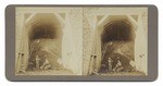 [View of men working on railroad tunnel]