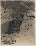 Rear view of toe wall and derrick laid section. Dec. 15, 1913