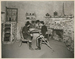 [Sutter's office with historical actors at Sutter's Fort, Sacramento]