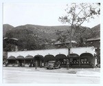 [Restaurant in Spanish-style building, Hollywood?]