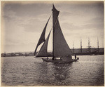 [Sailboat near port]