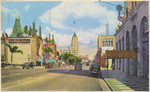 Hollywood Boulevard, looking East from Grauman's Chinese Theatre, Hollywood, California, T 184